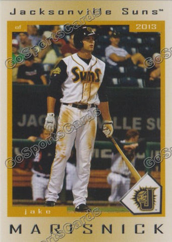 2013 Jacksonville Suns Jake Marisnick