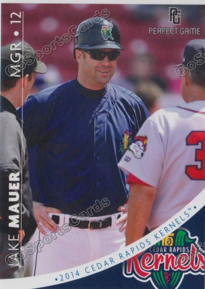 2014 Cedar Rapids Kernels Jake Mauer