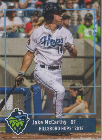 2018 Hillsboro Hops Jake McCarthy