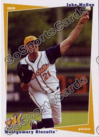 2010 Montgomery Biscuits Jake McGee
