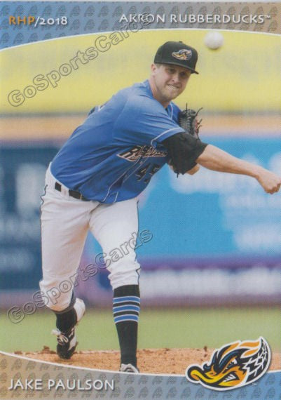 2018 Akron Rubber Ducks Jake Paulson