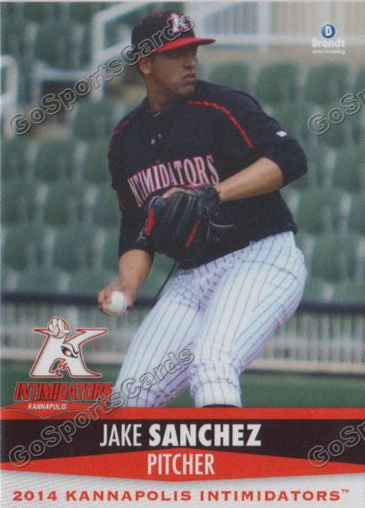 2014 Kannapolis Intimidators Jake Sanchez