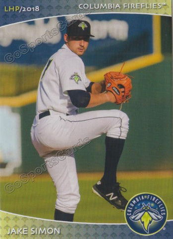 2018 Columbia Fireflies Jake Simon
