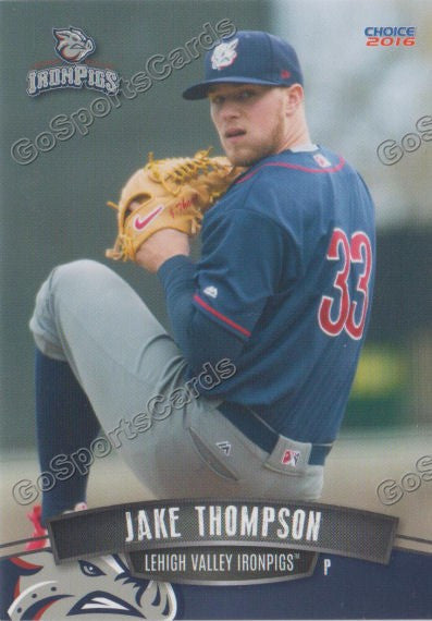 2016 Lehigh Valley IronPigs Jake Thompson