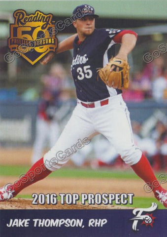 2016 Reading Fightin Phils Top Prospect 25 Jake Thompson