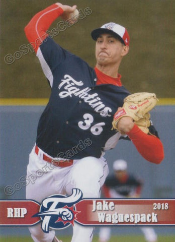 2018 Reading Fightin Phils Jacob Jake Waguespack