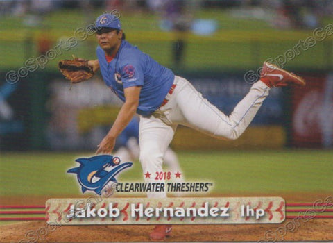 2018 Clearwater Threshers Jakob Hernandez