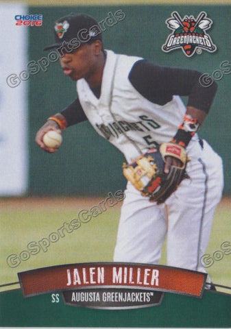 2016 Augusta Greenjackets Jalen Miller