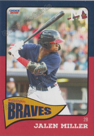 2021 Mississippi Braves Jalen Miller