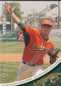 2012 Greensboro Grasshoppers Jim James Nygren