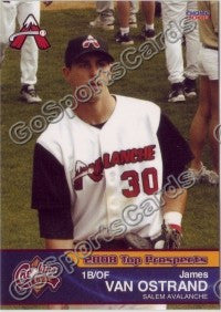 2008 Carolina League Top Prospects Jimmy Van Ostrand VanOstrand