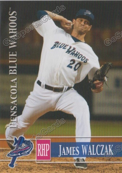2014 Pensacola Blue Wahoos James Jamie Walczak