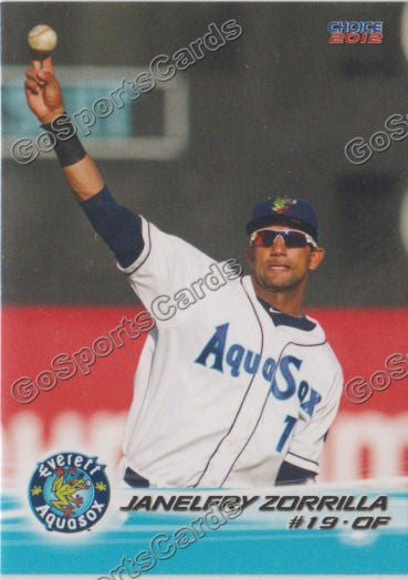 2012 Everett AquaSox Janelfry Zorrilla