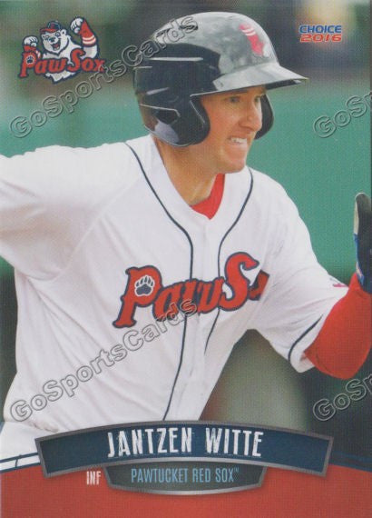 2016 Pawtucket Red Sox Jantzen Witte