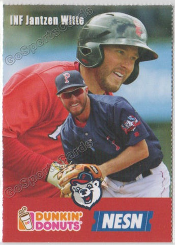 2018 Pawtucket Red Sox Dunkin Donuts SGA Jantzen Witte