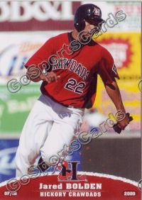 2009 Hickory Crawdads Jared Bolden