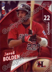 2009 Hickory Crawdads DAV SGA Jared Bolden