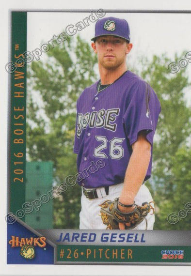2016 Boise Hawks Jared Gesell