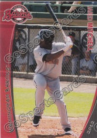 2012 Birmingham Barons Jared Mitchell