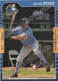 2011 Myrtle Beach Pelicans Jared Prince