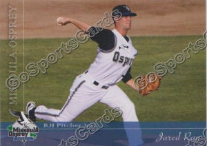 2012 Missoula Osprey Jared Ray