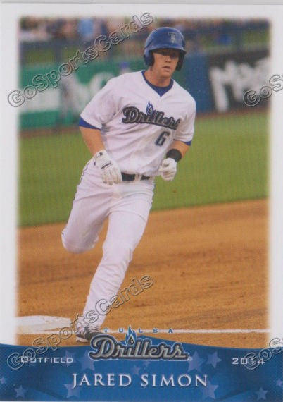 2014 Tulsa Drillers Jared Simon