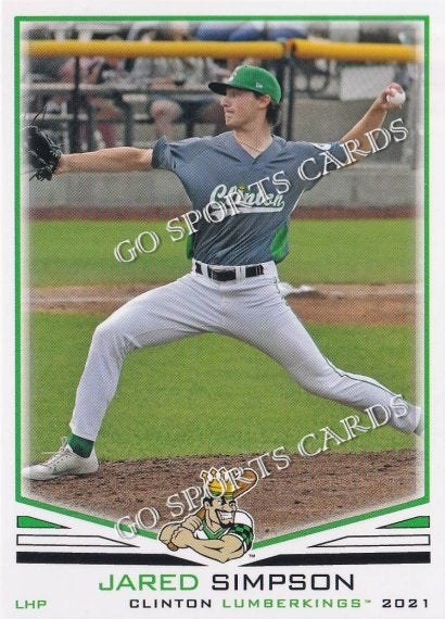 Jared Simpson 2021 Clinton LumberKings Jared Simpson – Go Sports Cards