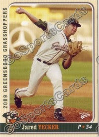 2009 Greensboro Grasshoppers Jared Yecker