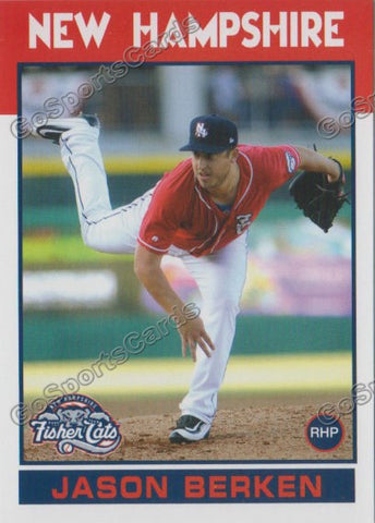 2016 New Hampshire Fisher Cats Jason Berken