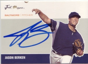 Jason Berken 2007 Just Minors Just Autographs (Autograph)