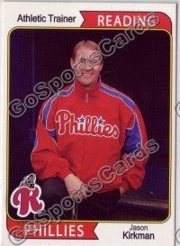 2007 Reading Phillies #28 Jason Kirkman