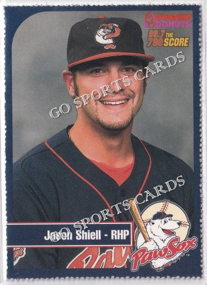 2003 Pawtucket Red Sox Dunkin Donuts SGA Jason Shiell