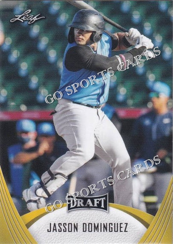 2021 Leaf Draft Gold 6 Jasson Dominguez