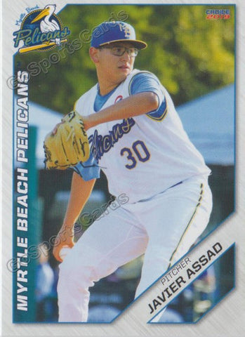 2019 Myrtle Beach Pelicans Javier Assad