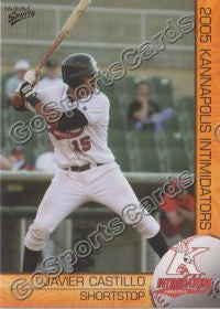 2005 Kannapolis Intimidators Javier Castillo