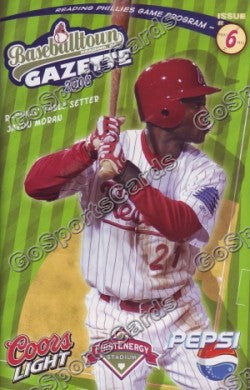 Javon Moran 2008 Reading Phillies Gazette Program (SGA)