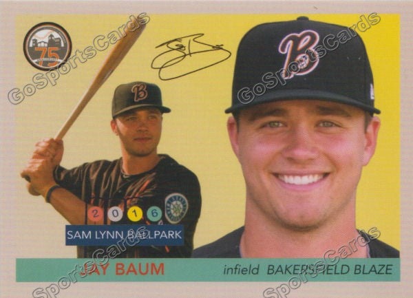 2016 Bakersfield Blaze Jay Baum