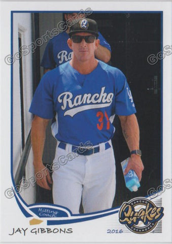 2016 Rancho Cucamonga Quakes Jay Gibbons