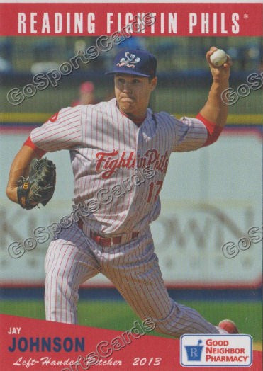 2013 Reading Fightins Phils Updated SGA 2nd Jay Johnson