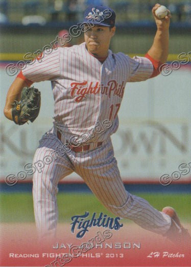 2013 Reading Fightin Phils Phillies Jay Johnson