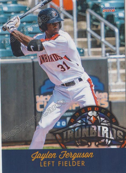 2018 Aberdeen Ironbirds Jaylen Ferguson