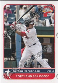2012 Portland Sea Dogs Jayson Hernandez