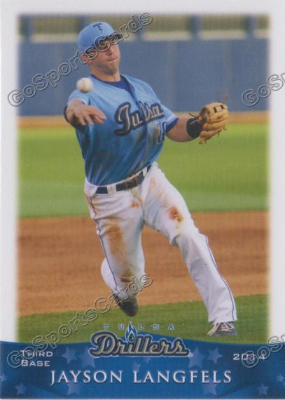 2014 Tulsa Drillers Jayson Langfels