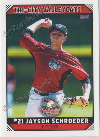 2019 Tri City ValleyCats Jayson Schroeder