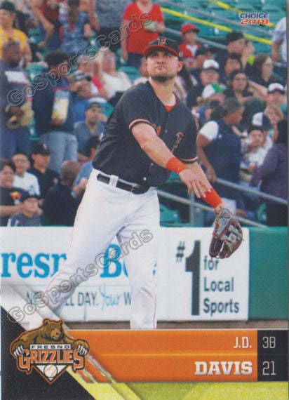 2018 Fresno Grizzlies JD Davis