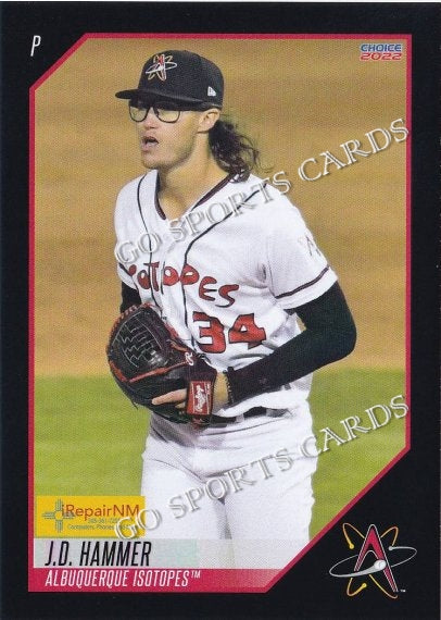 2022 Albuquerque Isotopes SGA JD Hammer