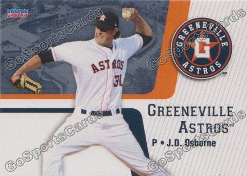 2013 Greeneville Astros JD Osborne