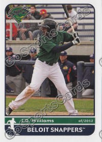 2012 Beloit Snappers JaDamion JD Williams