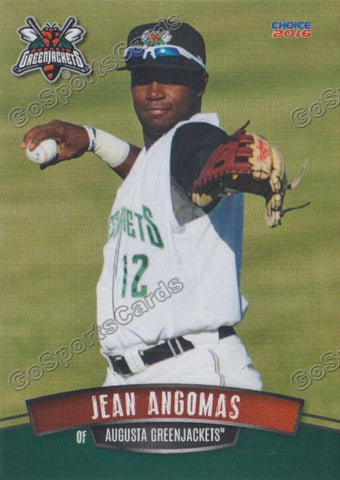 2016 Augusta Greenjackets Jean Angomas