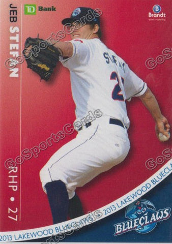 2013 Lakewood BlueClaws SGA Jeb Stefan